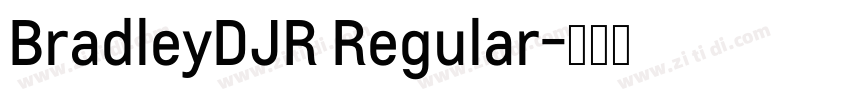 BradleyDJR Regular字体转换
